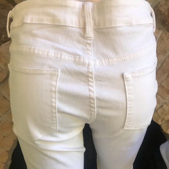 Soft Surroundings Beaded Embellished White Jeans Style 2CC02 Women's Size Small - Picture 5 of 8
